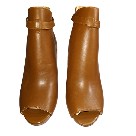 Michael Michael Kors Lawson Open Toe Bootie Womens Sz 7  Heel Ankle Boots NEW - Picture 12 of 14